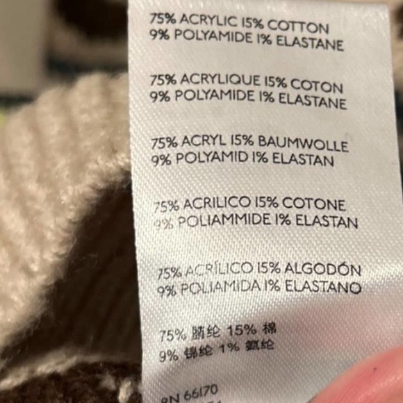 Urban Outfitters BDG Jesse Half Zip Sweater Neutral Bears‎ Stay Chill Retro XS - Picture 4 of 5